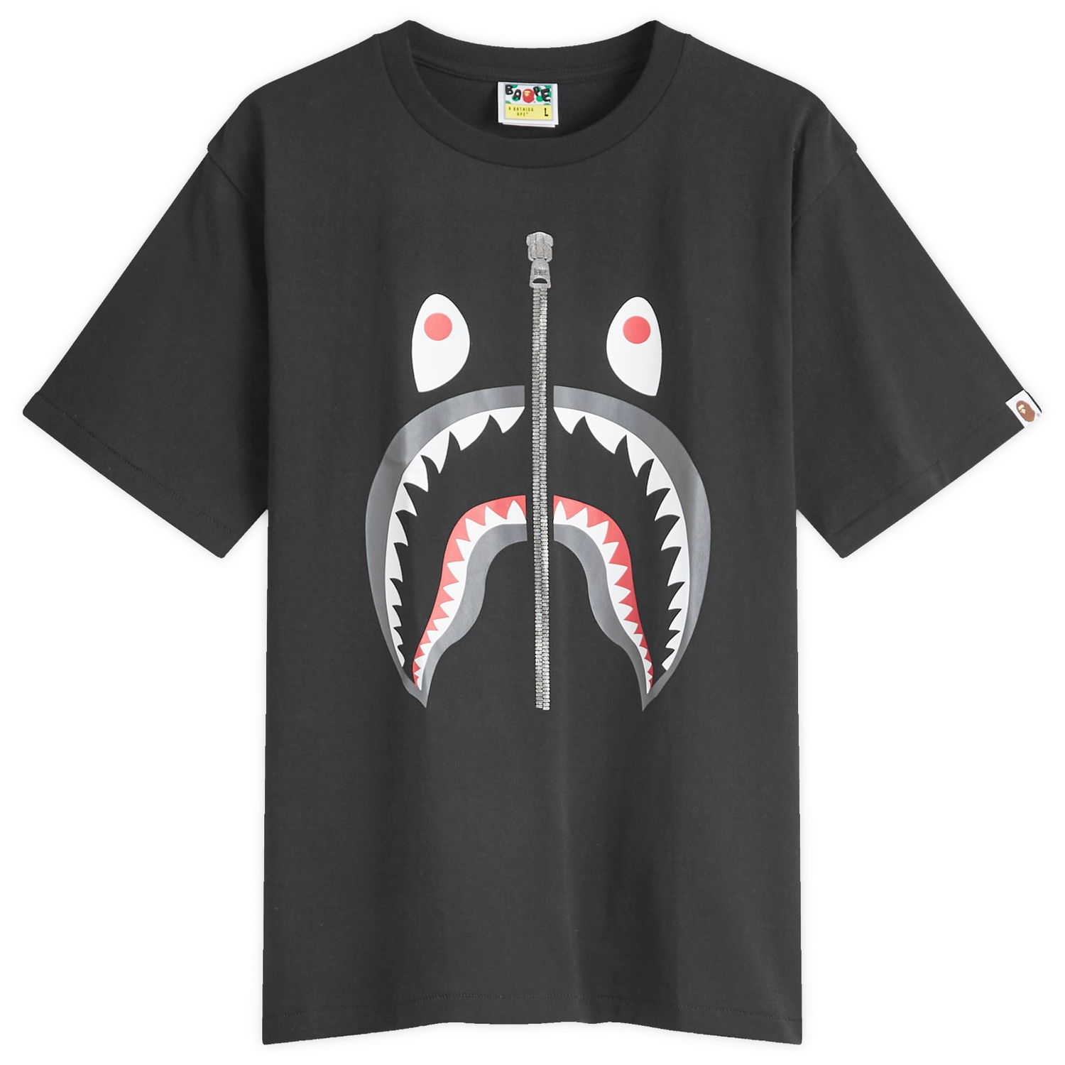 Majica kratkih rukava BAPE Classic Shark Graphic T-Shirt Black Crna | 001TEK801003M-BLK, 0
