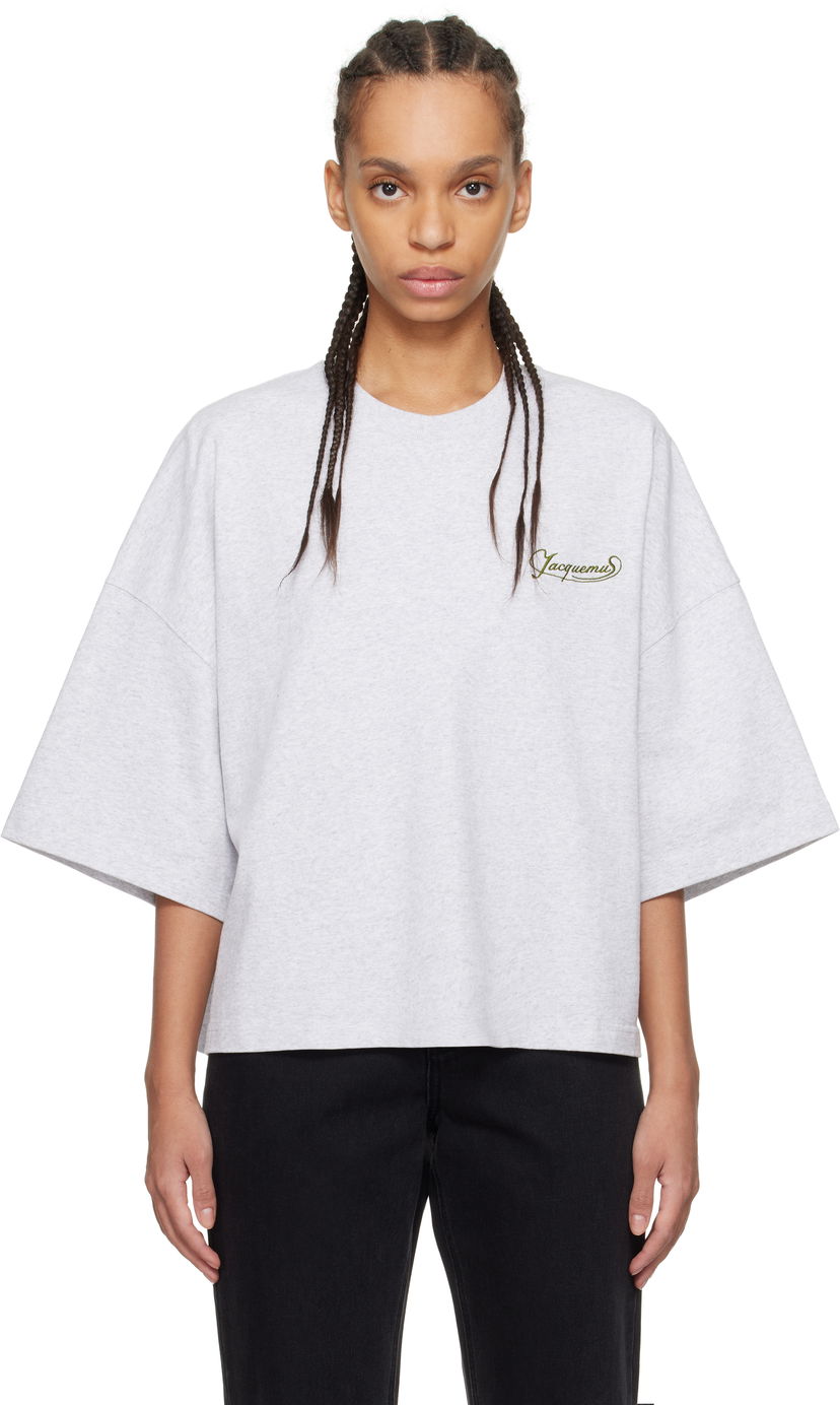 Majica kratkih rukava Jacquemus Jacquemus 'The Corto' T-Shirt Siva | 25E251JS216-2102