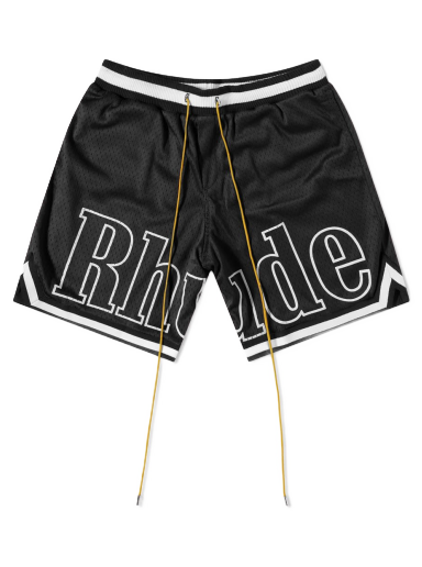 Kratke hlače Rhude Court Logo Shorts Crna | RHSS22SH01196372