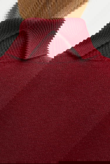 Džemper Anine Bing Idra Wool Turtleneck Sweater Tamnocrvena | A.09.11270, 3