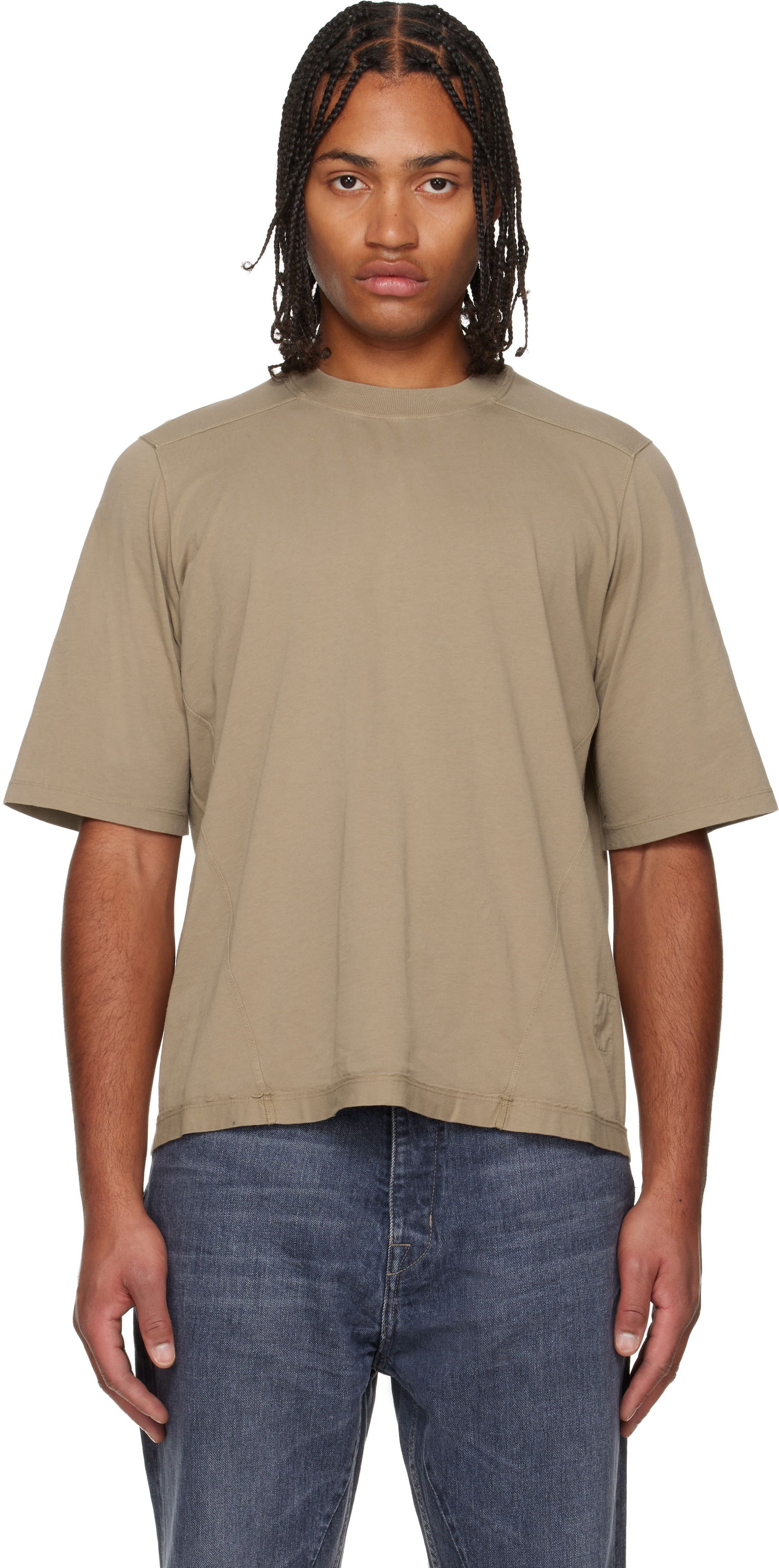 Majica kratkih rukava Rick Owens DRKSHDW Concordians Walrus T-shirt Bež | DU02E7252 RNP, 0