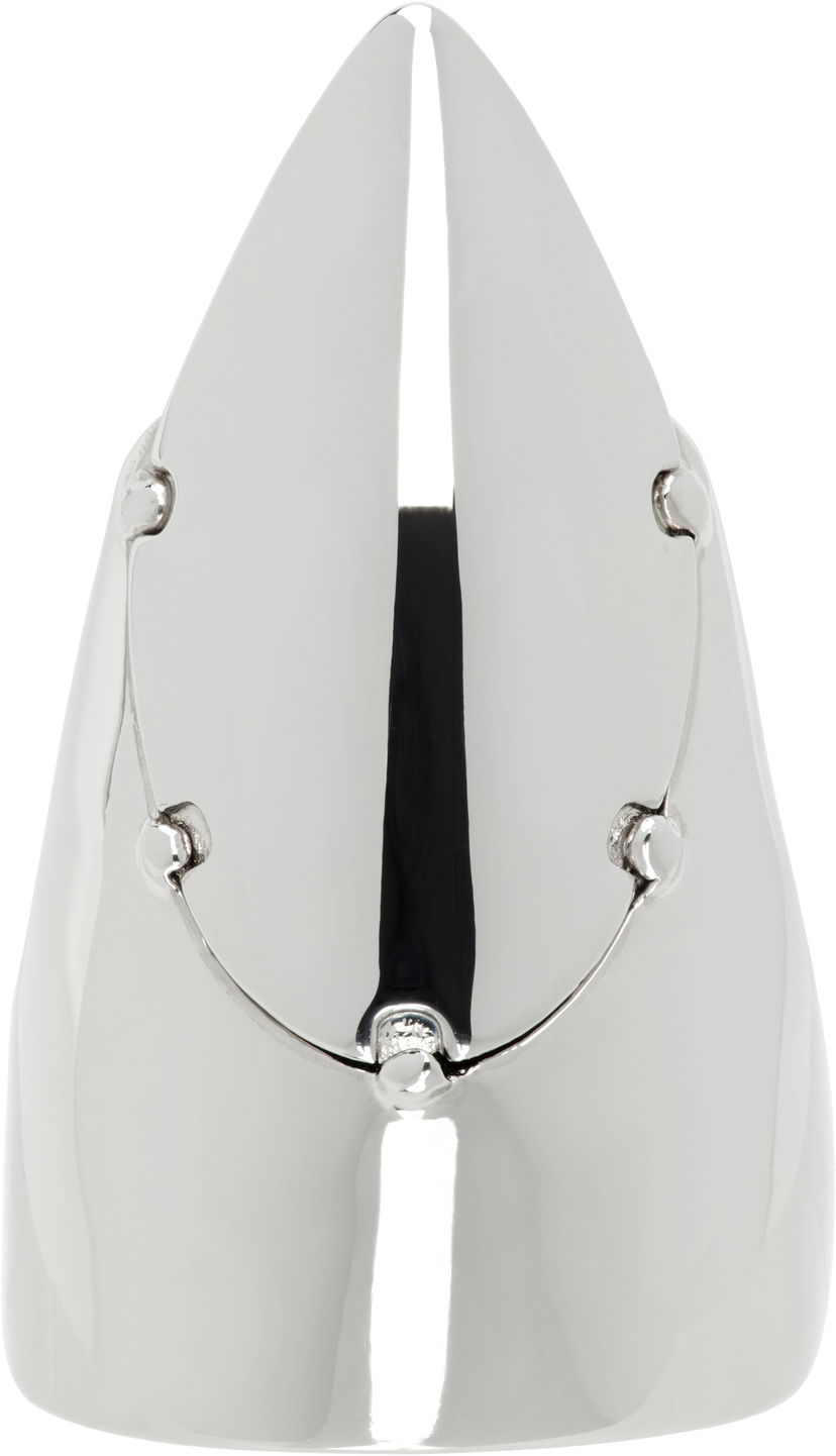 Prsten Jean Paul Gaultier Jean Paul Gaultier Silver-Tone 'The Nail' Ring Metalik | 25/03-W-JW023-X053-91
