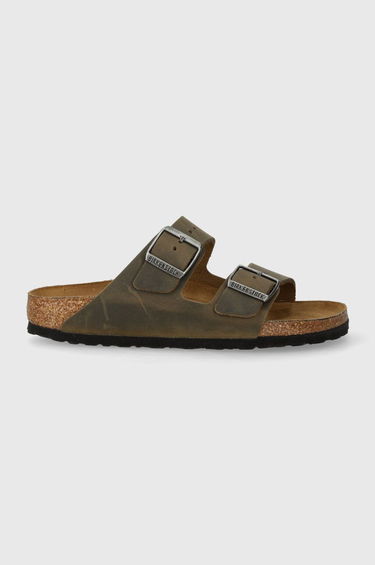 Tenisice i cipele Birkenstock Arizona in Faded Khaki Oiled Leather, Size UK 2.5 | END. Clothing Smeđa | 1027039, 1