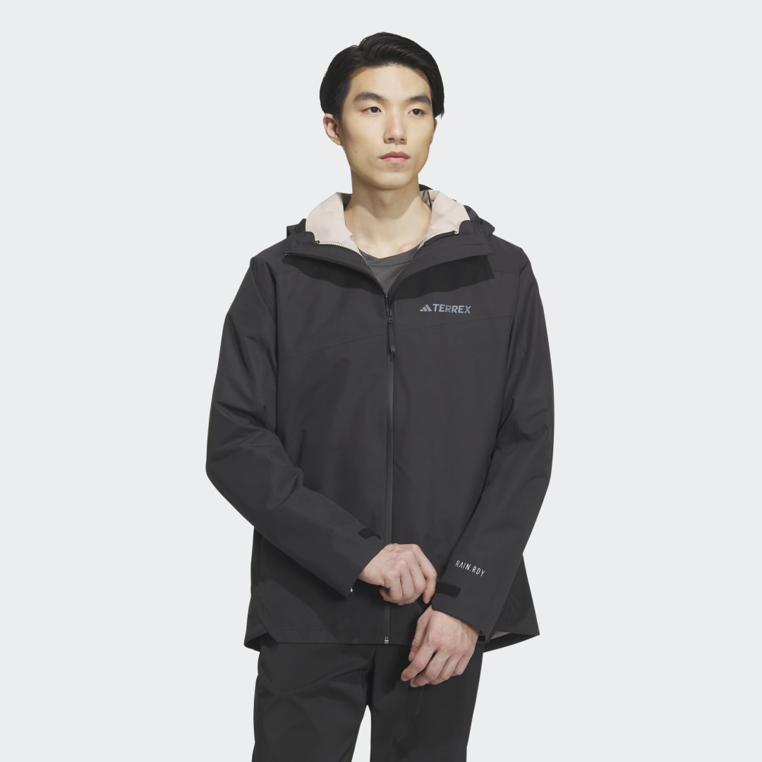 Jakna adidas Performance THREE-IN-ONE RAIN.RDY SOFT SHELL JACKET Crna | IL8974, 0