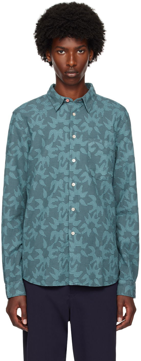 Košulja Paul Smith PS Paul Smith Patterned Shirt Zelena | M2R-614P-N22135-34