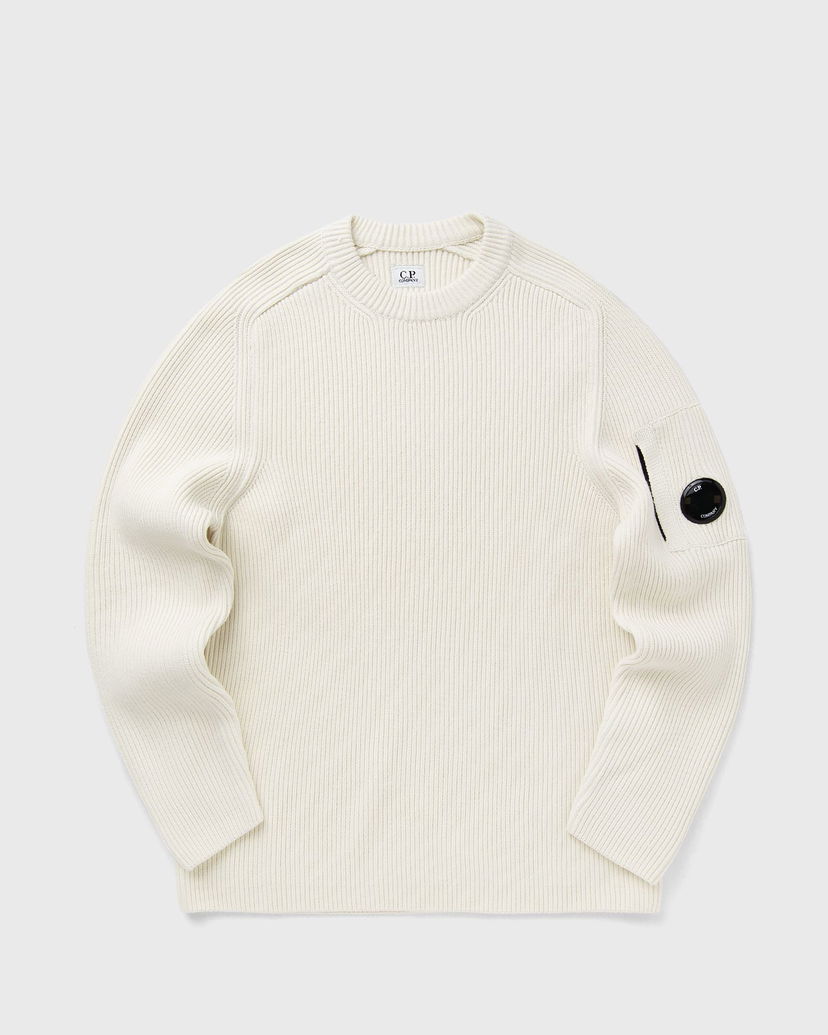 Džemper C.P. Company C.P. Company Crew Neck Knit Sweater Bijela | 19CMKN015A006608A-103