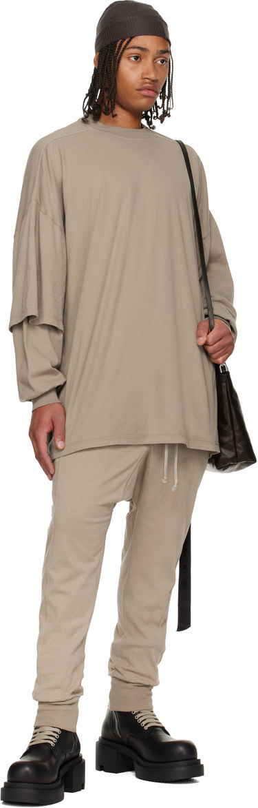 Dukserice Rick Owens Concordians Tommy Hustler Layered Sleeve Oversized Sweatshirt Bež | DU02E7266 JDB, 3
