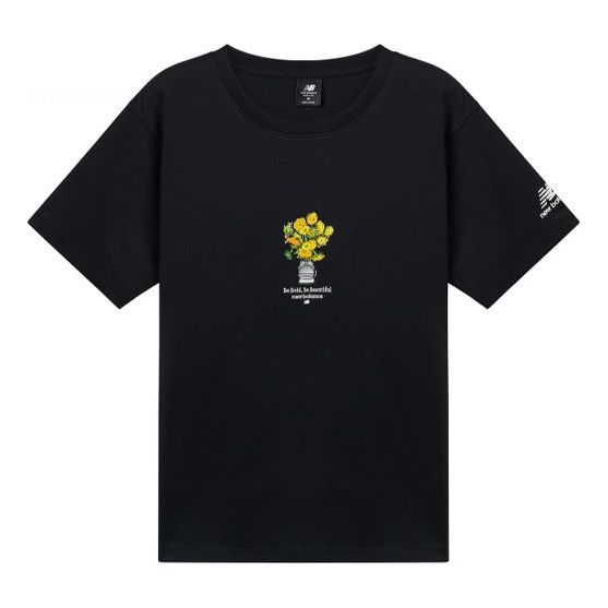 Majica kratkih rukava New Balance Naijel Series Flowers Graphic T-Shirt Crna | AMT12344-BK