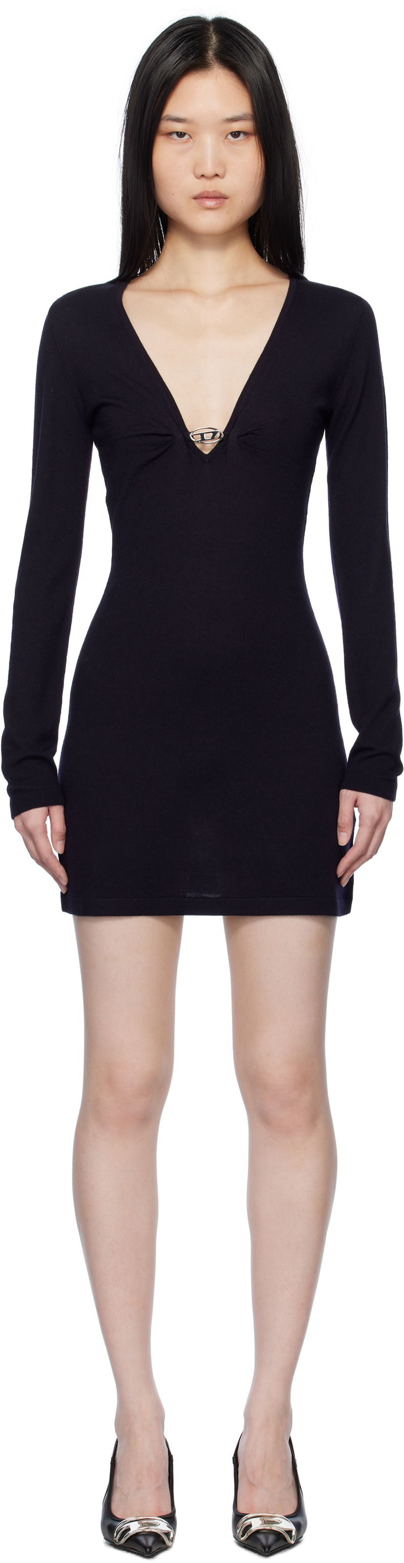 Haljina Diesel Diesel M-Placky Minidress Tamnoplava | A17454 0JQAB