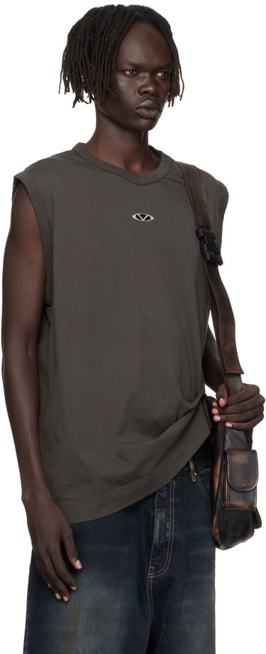 Majica bez rukava VETEMENTS Vetements Oval Logo Jersey Tank Top Siva | UH76TR550C, 1