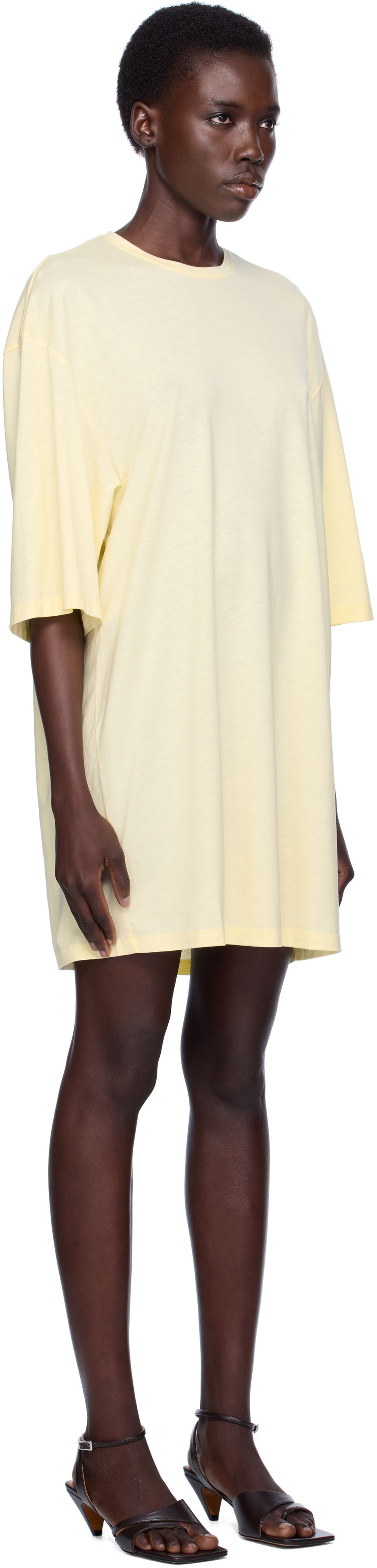 Haljina TOTEME TOTEME Relaxed Tee Minidress Žuta | 253-WRT0594-FB0419, 1