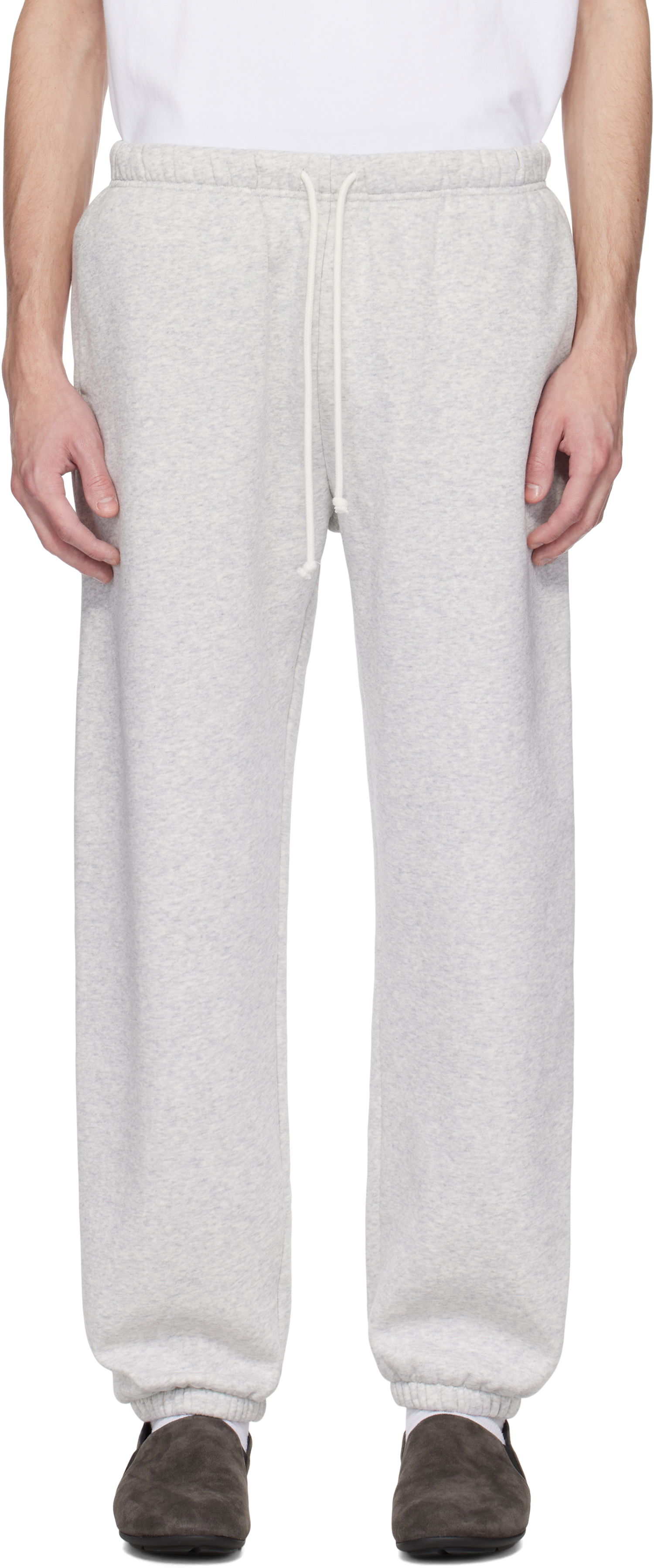 Trenirka SKIMS SKIMS Fleece Lounge Relaxed Sweatpants Siva | PT-JOG-8451M-LIGHT HEATHER GREY, 0