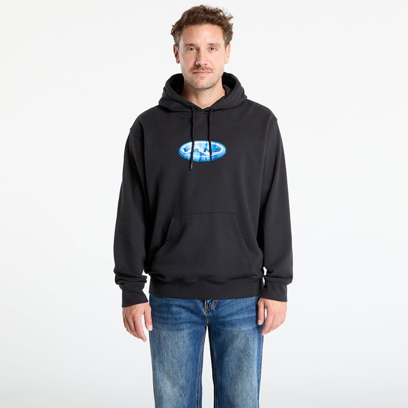 Dukserice Vans 3D Retroval Pullover Hoodie Crna | VN000QXPBLK1