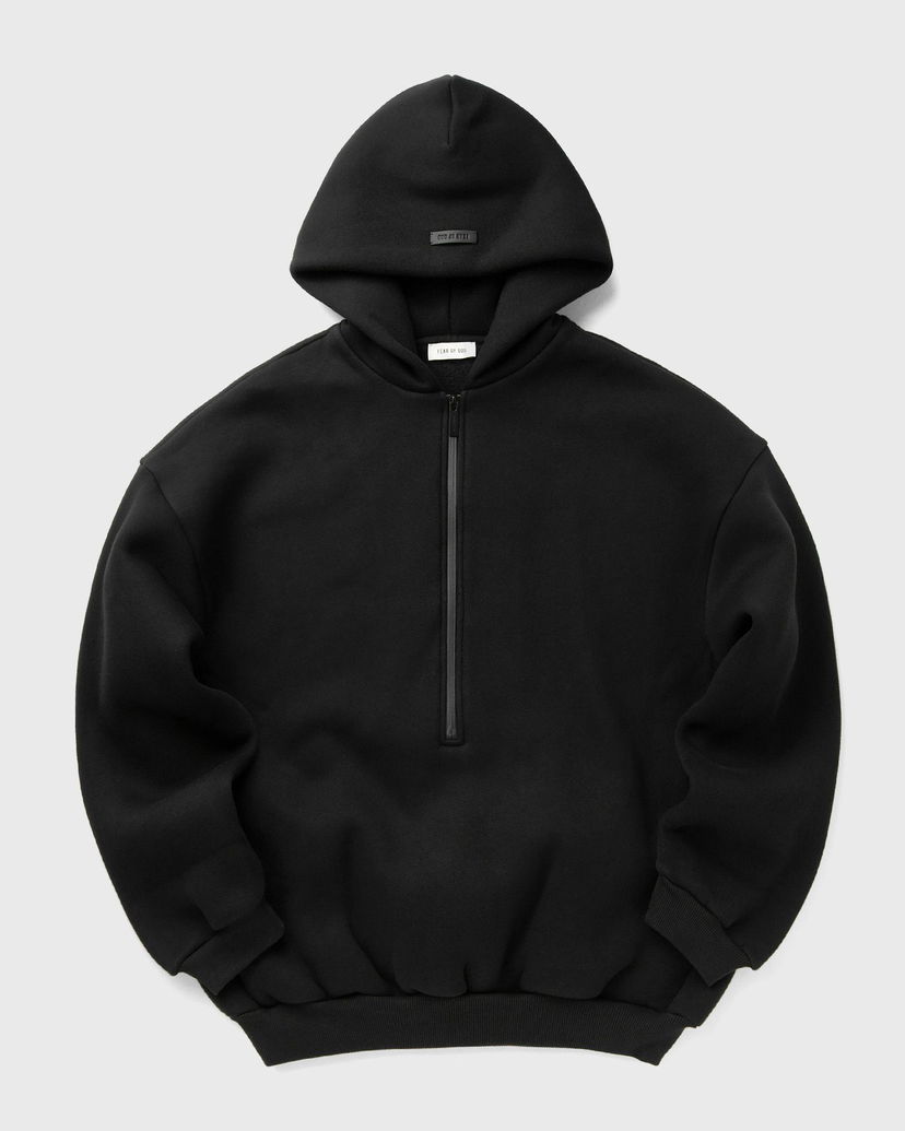 Dukserice Fear of God Athletic Half-Zip Hoodie Crna | FG25FW12-123FLC-001