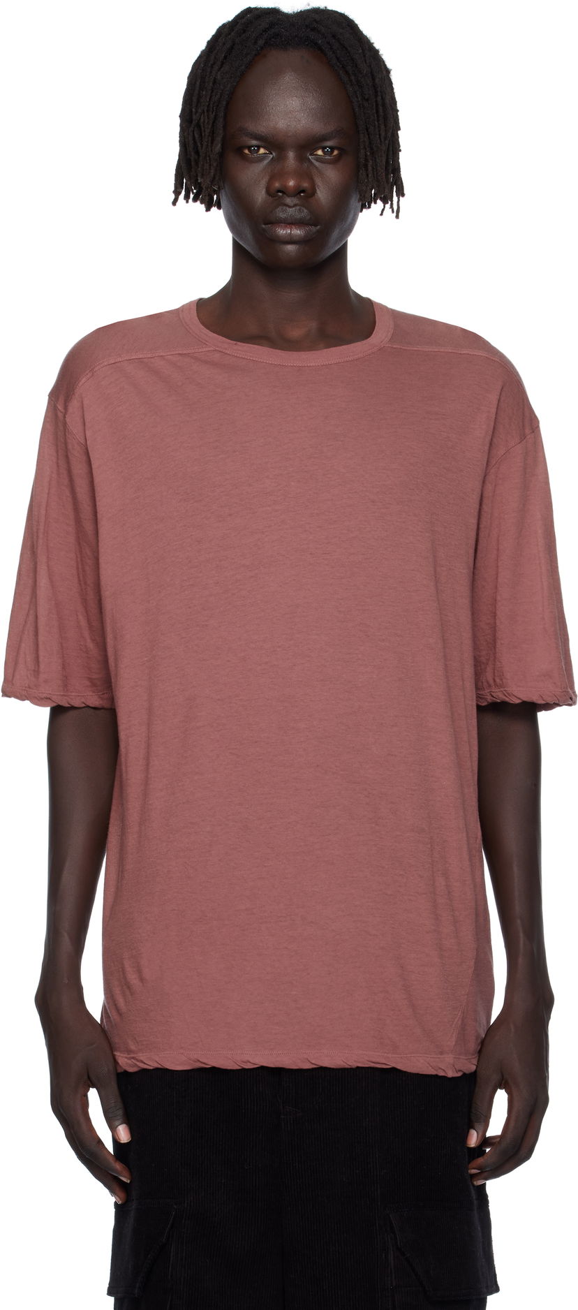 Majica kratkih rukava Rick Owens Rick Owens Concordians Brad T-Shirt Ružičasta | RU02E1232 UC