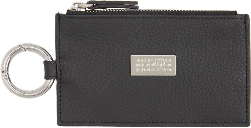 Novčanik Maison Margiela MM6 Maison Margiela Zip Card Holder with Key Ring Crna | SA6UI0031 P8336