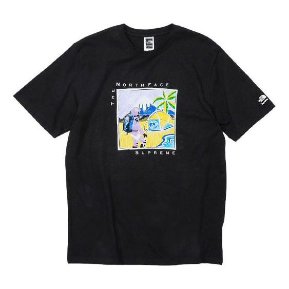 Majica kratkih rukava Supreme The North Face x Supreme Sketch T-Shirt Crna | SUP-SS22-185