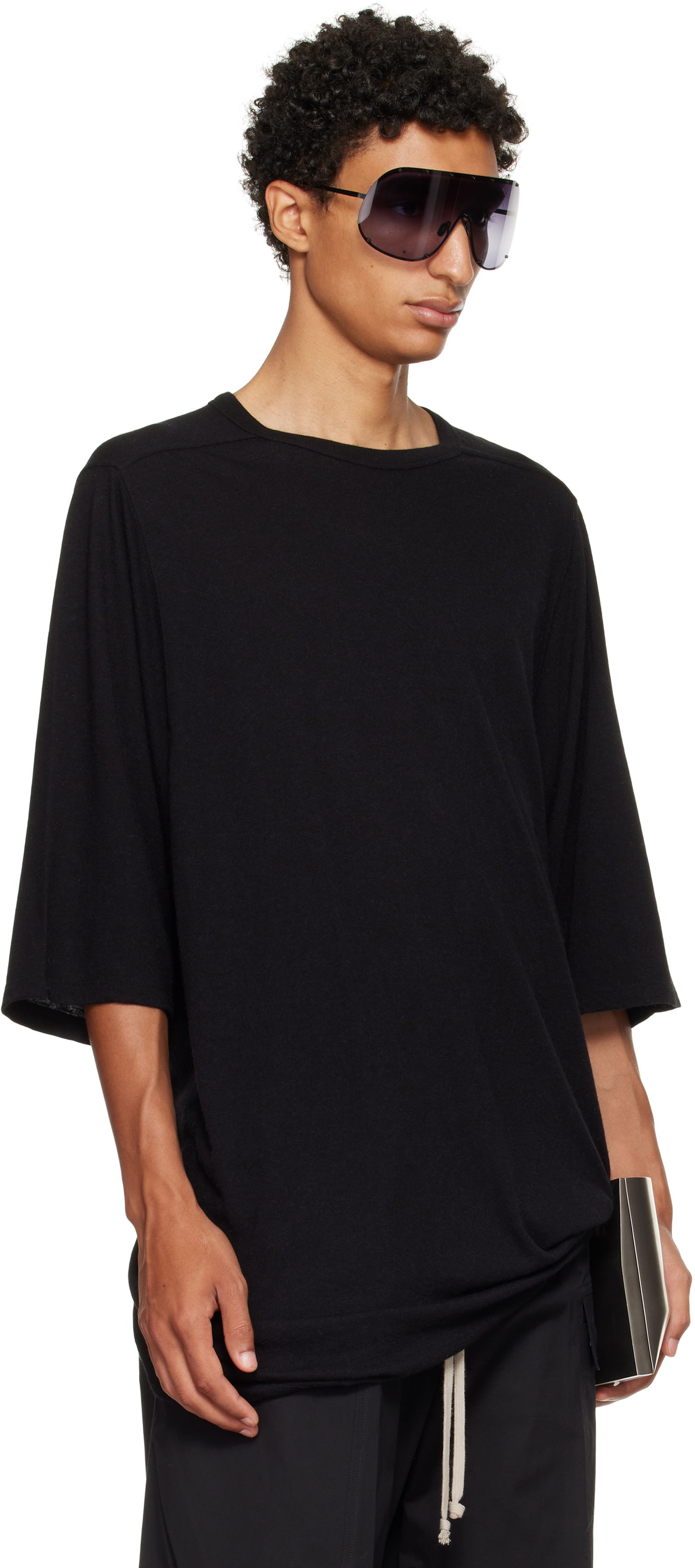 Majica kratkih rukava Rick Owens Rick Owens Concordians Jumbo T-Shirt Crna | RU02E1274 JR, 1