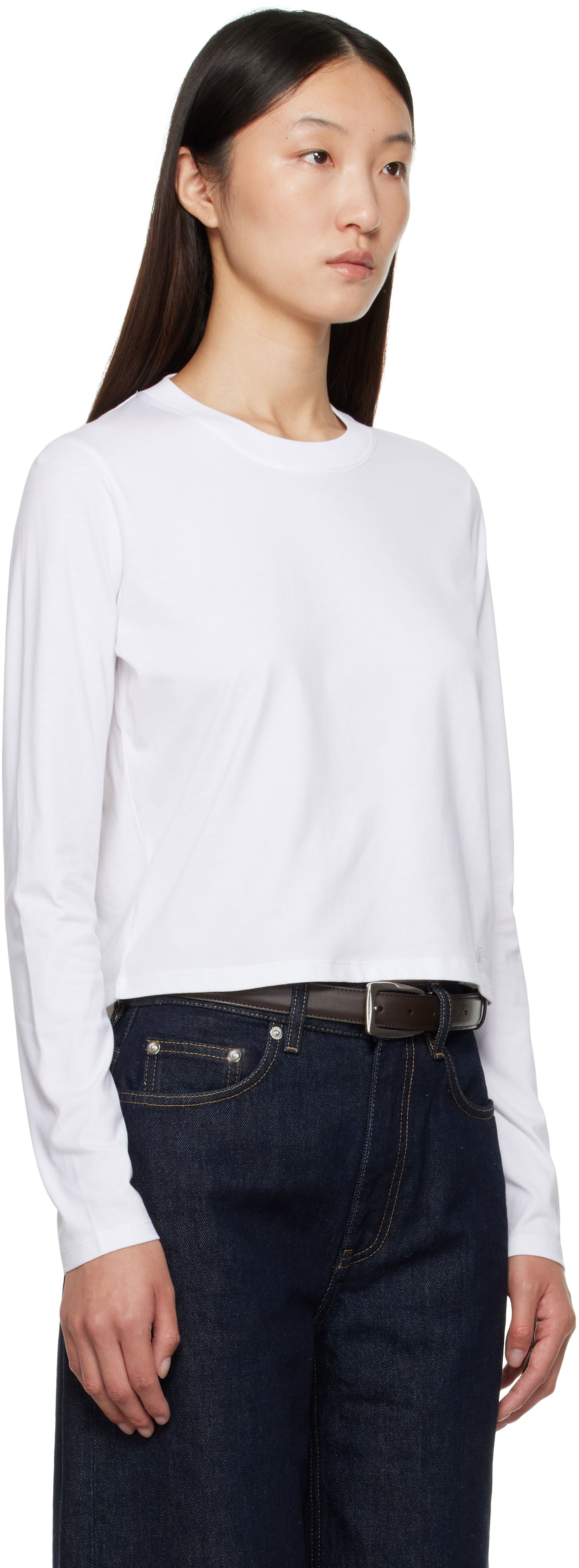 Majica kratkih rukava Loulou de Saison Loulou de Saison Masal Organic Cotton Long Sleeve T-Shirt Bijela | MASAL LDS, 1