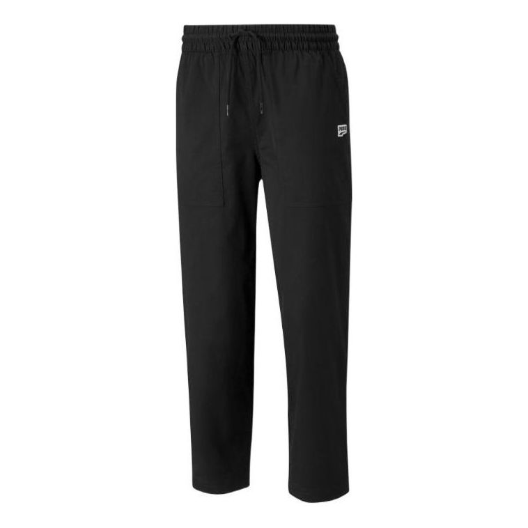 Hlače Puma Downtown Twill Tapered Pants Crna | 535396-01
