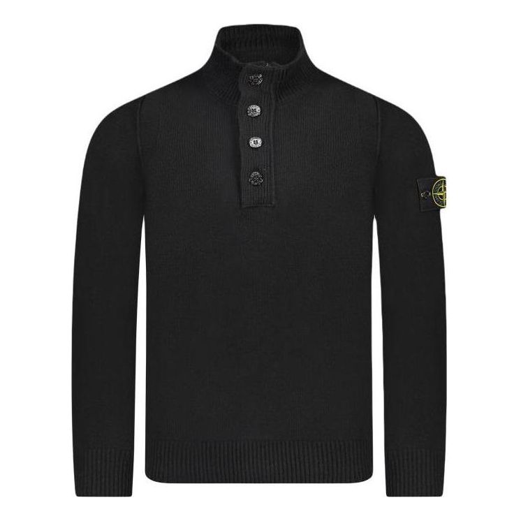 Džemper Stone Island Stone Island High Neck Patch Knit Crna | 7915540A3-A0029