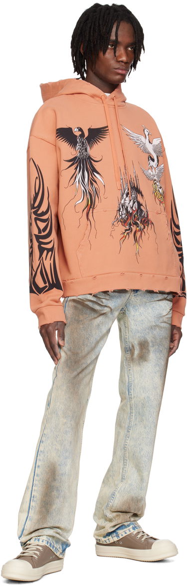 Dukserice Who Decides War Who Decides War Nefarious Winged Graphic Hoodie Narančasta | 1110400004SS25, 3