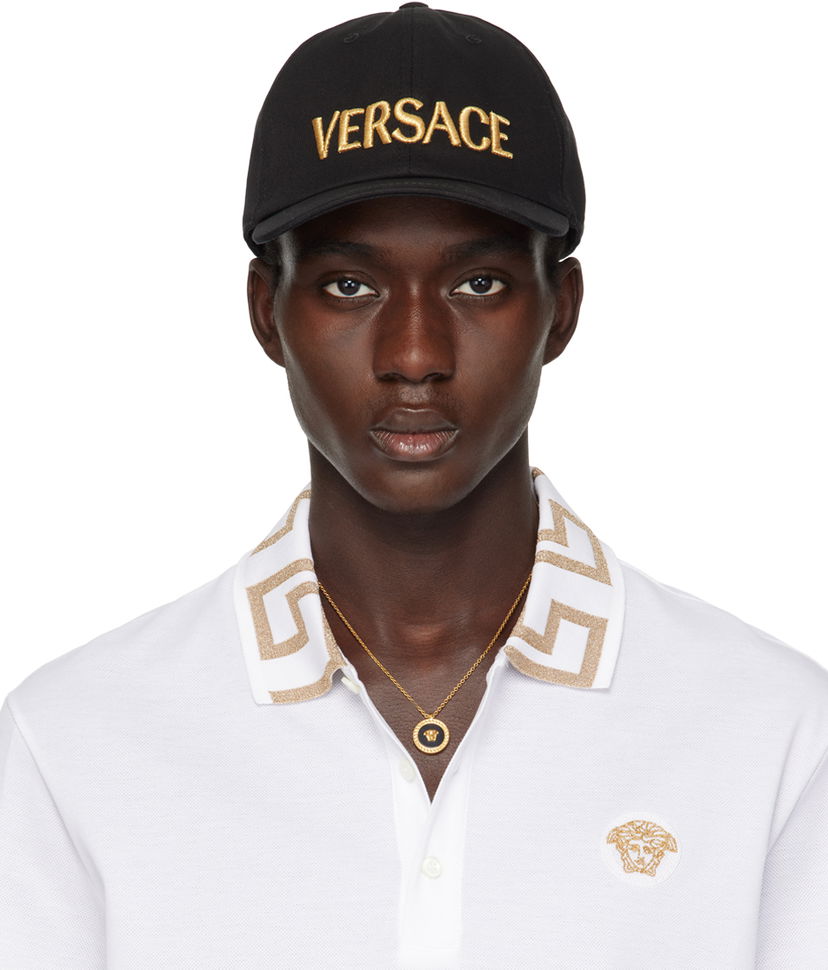Kapa Versace Black Logo Bijela | 1012693_1A08103