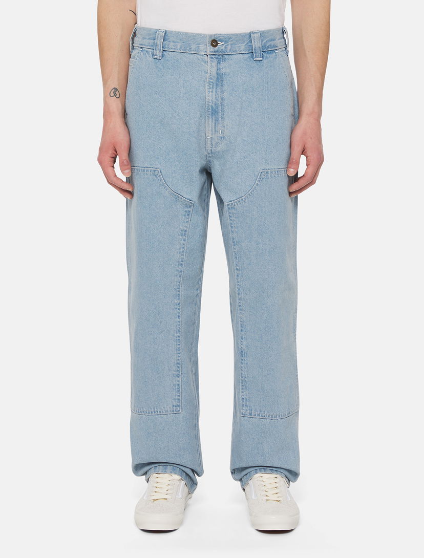Jeans Dickies Madison Double Knee Denim Trousers Tirkiz | 0A4YPX