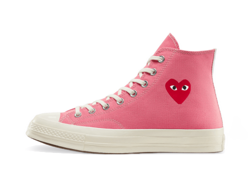 Tenisice i cipele Converse Comme des Garçons PLAY x Chuck Taylor All-Star 70s Hi Ružičasta | 168301C