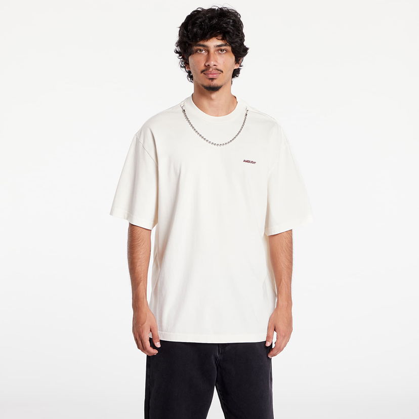Majica kratkih rukava Ambush Ballchain T-Shirt Tofu/ Tap Shoe Bež | BMAA001F24JER0013110