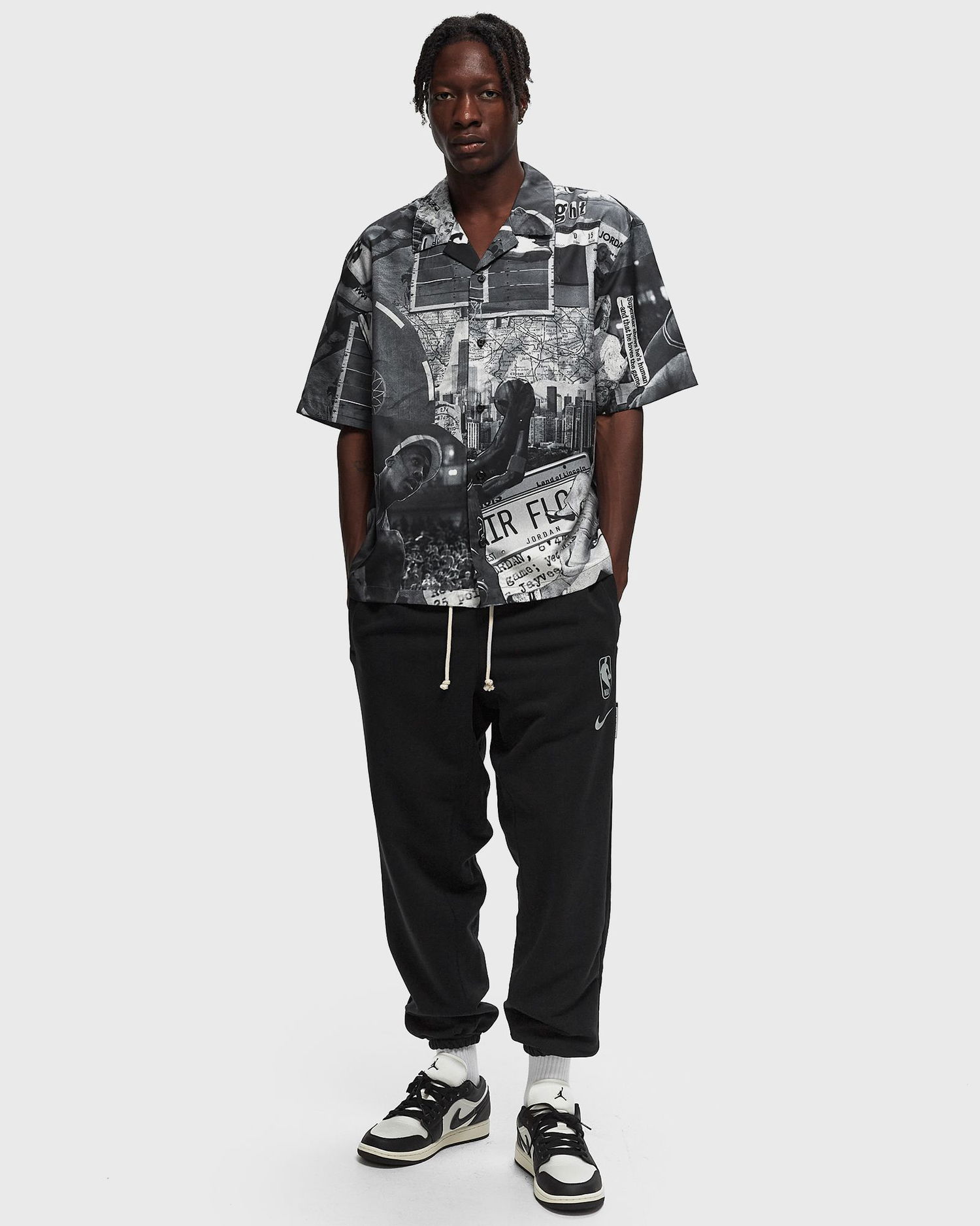 Košulja Jordan Essentials Printed Camp Top Crna | FV7311-133, 1