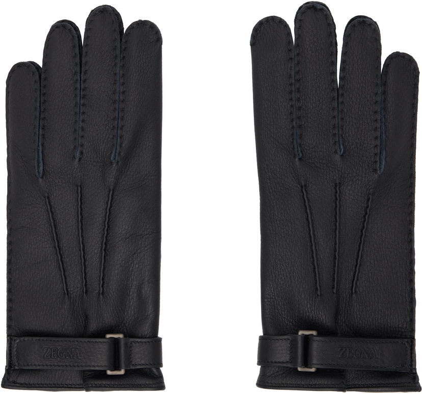 Rukavice ZEGNA Deerskin Gloves Crna | Z4G00G-G40