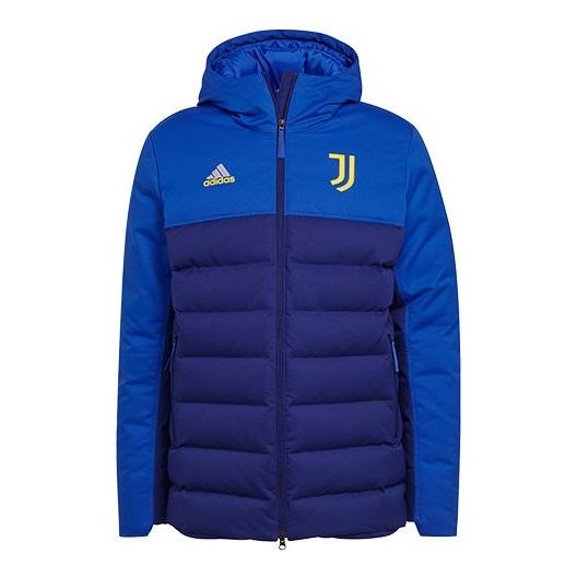 Pernata jakna adidas Originals Juventus Hooded Down Jacket Plava | GR2903