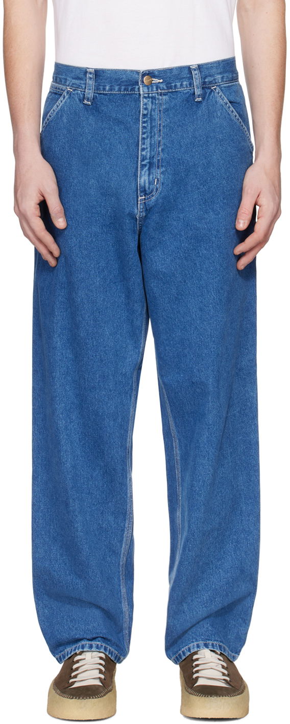 Jeans Carhartt WIP Simple Relaxed Fit Denim Jeans Plava | I022947