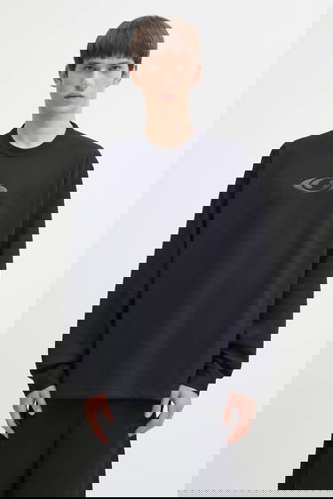 Majica kratkih rukava Maison Margiela MM6 Maison Margiela x Salomon Collaboration Long-sleeved Textured T-shirt Crna | SH0NH0020.M20139.899, 0