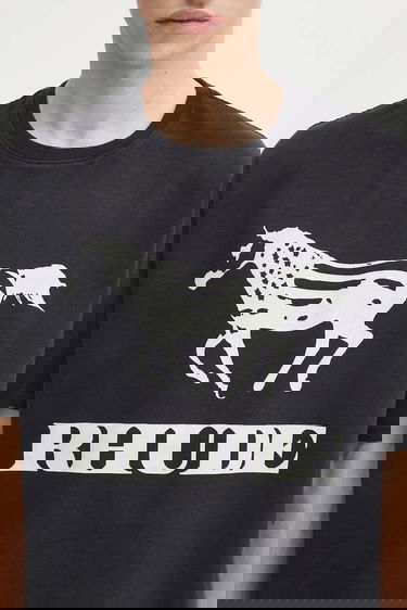 Majica kratkih rukava Rhude Dinero T-shirt with Horse Print Crna | RHFW25TT01012, 3