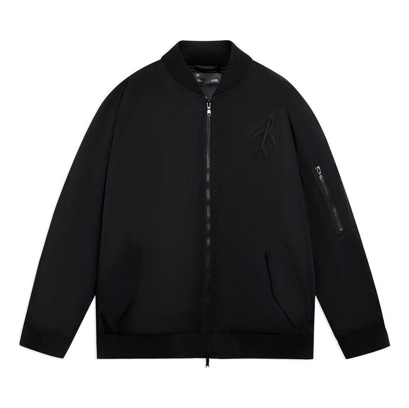 Bomber jakna Li-Ning Counterflow Graphic Bomber Jacket Crna | AYMS407-5