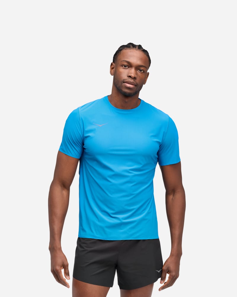 Majica kratkih rukava Hoka One One Airolite Run Top Plava | 1151071-HKB