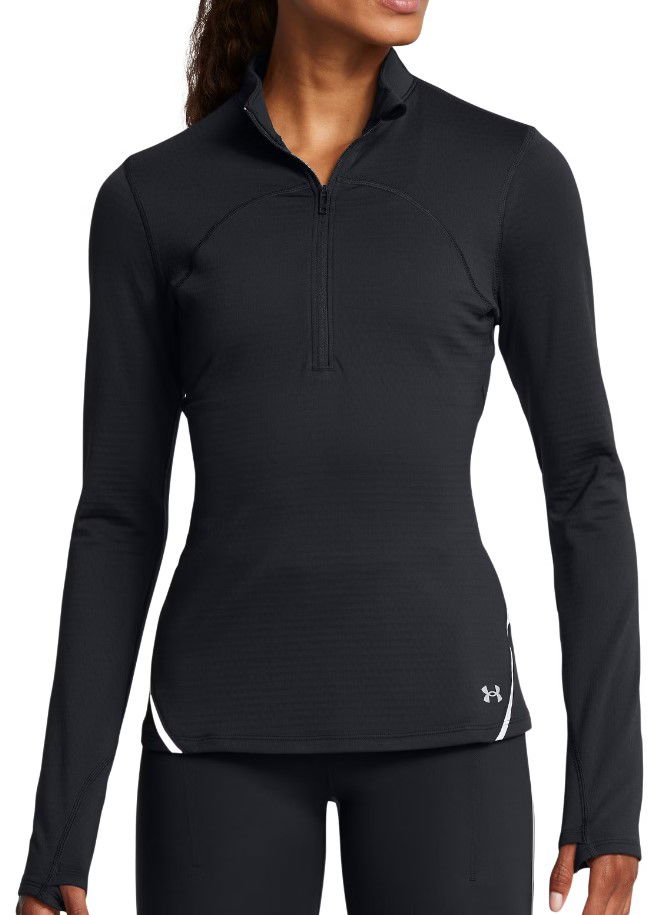 Dukserice Under Armour Half-Zip Running Shirt Crna | 1386417-001
