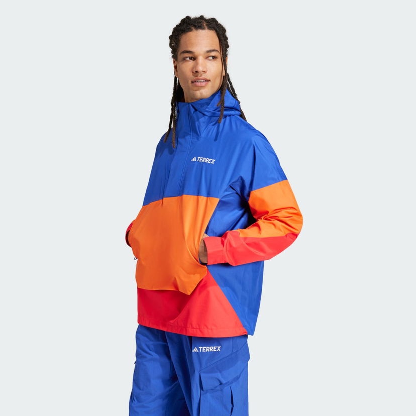 Vjetrovka adidas Performance Terrex Xploric 2.5L Climaproof Windbreaker Plava | JD8348