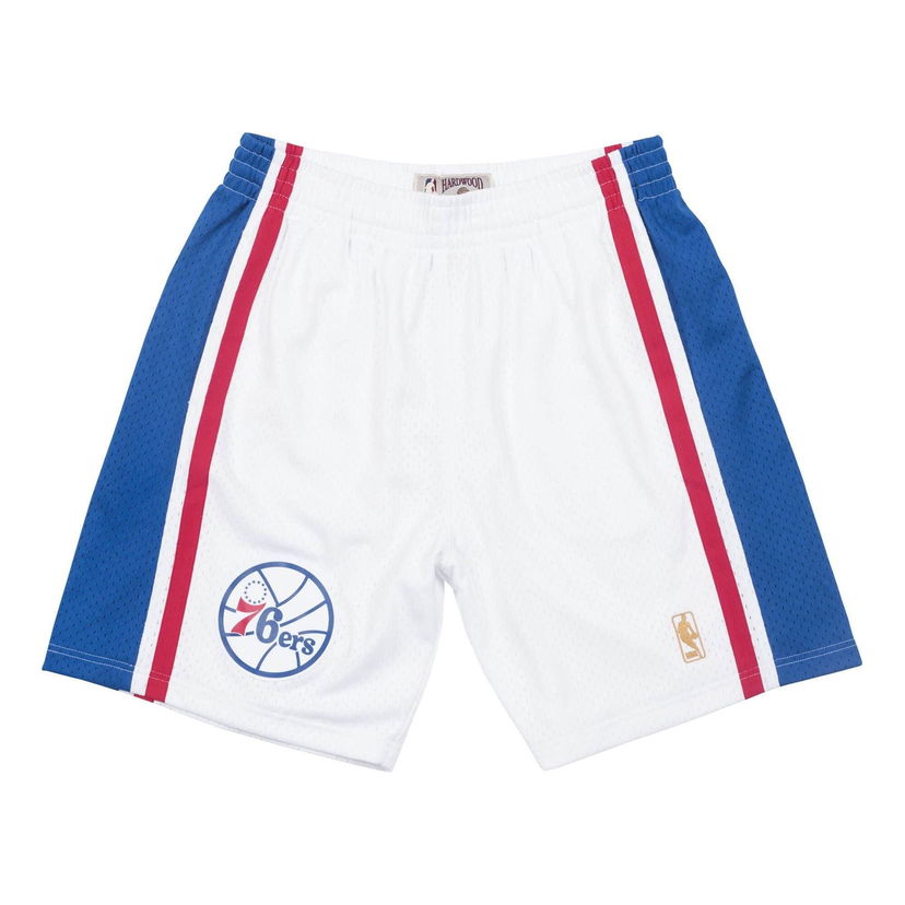 Kratke hlače Mitchell & Ness Mitchell & Ness Philadelphia 76ers Swingman Shorts Bijela | SMSHGS18246-P76WHIT96