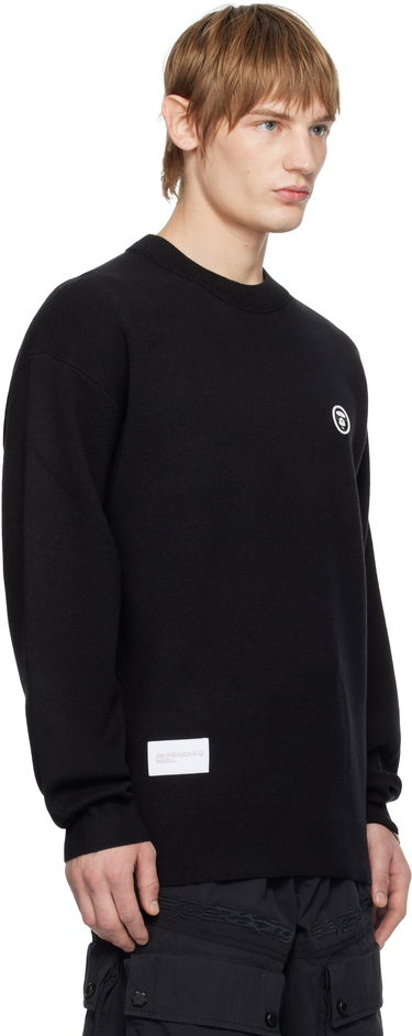 Džemper AAPE by A Bathing Ape AAPE by A Bathing Ape AAPE NOW Knit Sweater Crna | AAPKNMB333XXNBKX, 1