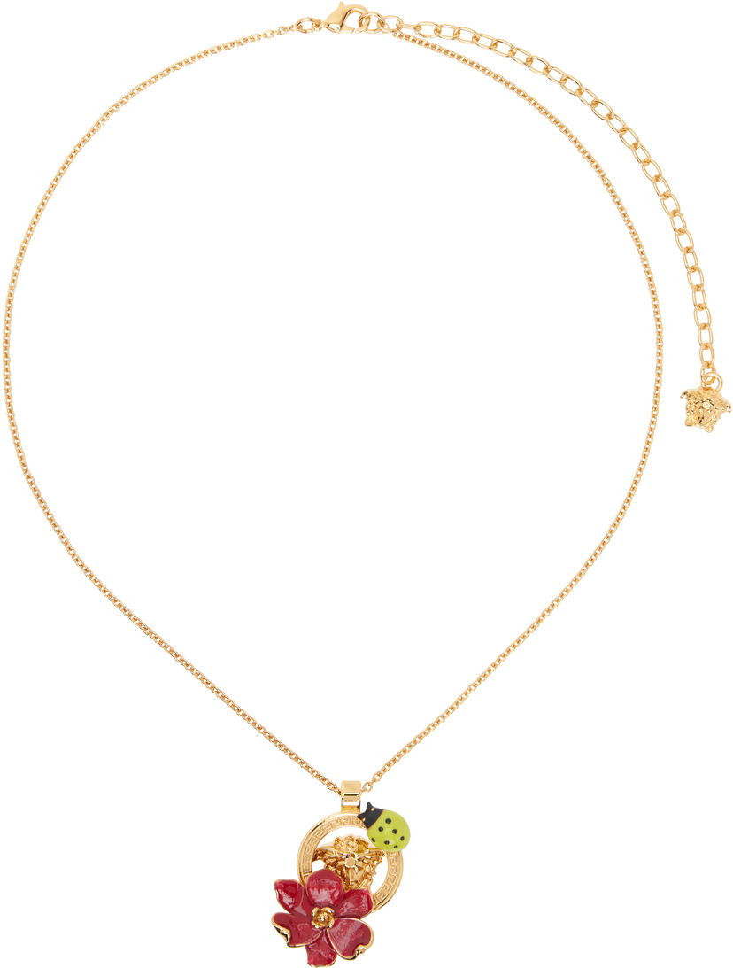 Ogrlica Versace Versace Strawberry Garden Pendant Necklace Metalik | 1018973_1A00638_4JHG0