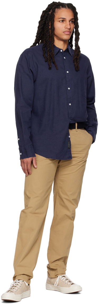 Košulja rag & bone Rag & Bone Gus Button-Down Shirt Tamnoplava | MBW23PA440CHML, 3