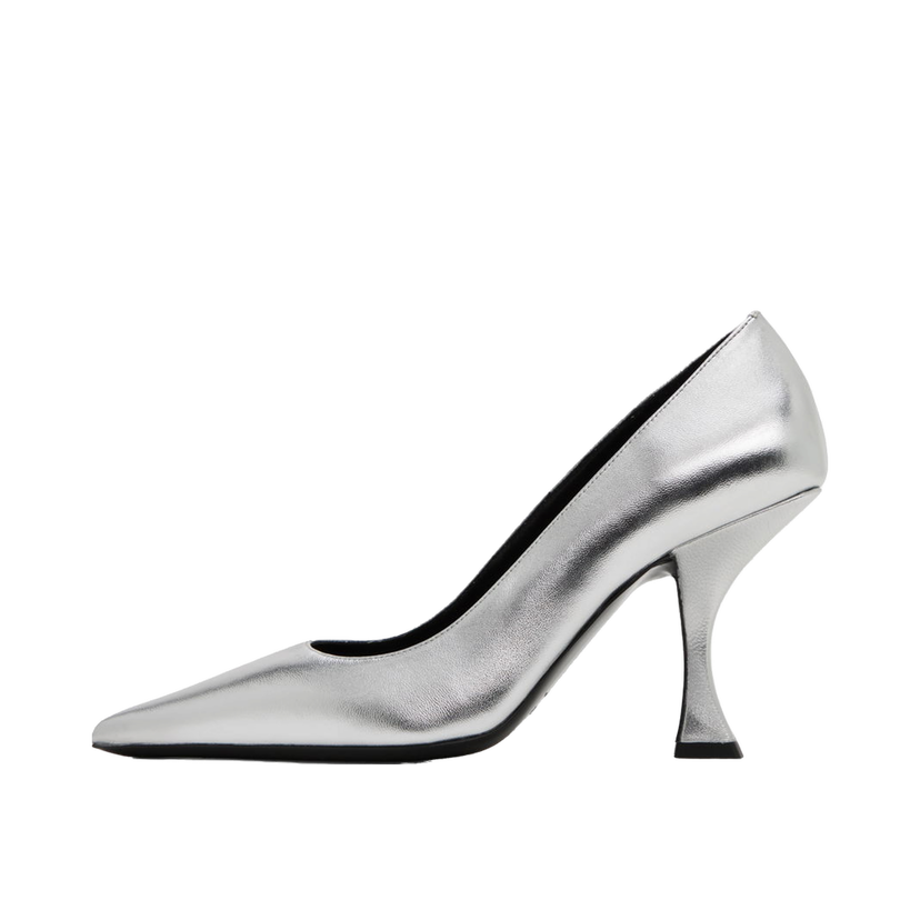 Tenisice i cipele BY FAR Metallic Leather Pointed-Toe Pumps Metalik | 23PFVIVSVA