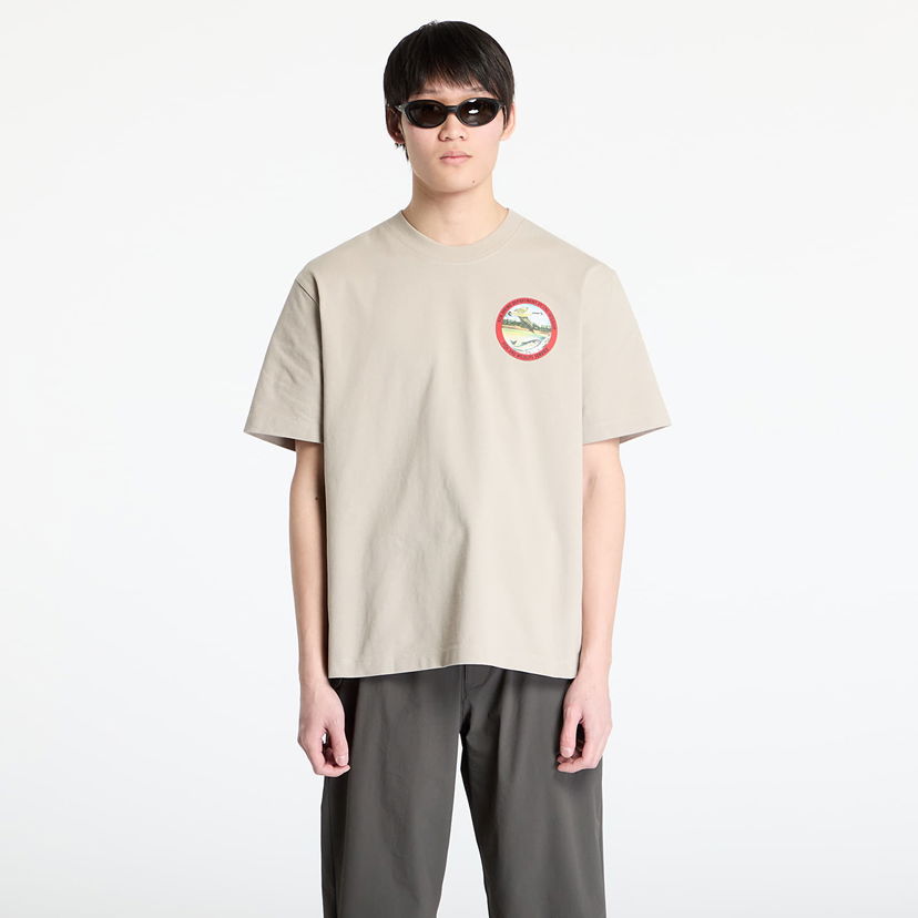 Majica kratkih rukava ROA ROA Division T-Shirt Bež | RBMW0433JY38 GRY0004