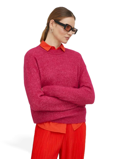 Džemper Samsoe Samsoe Anour O-neck Sweater Ružičasta | F18422025
