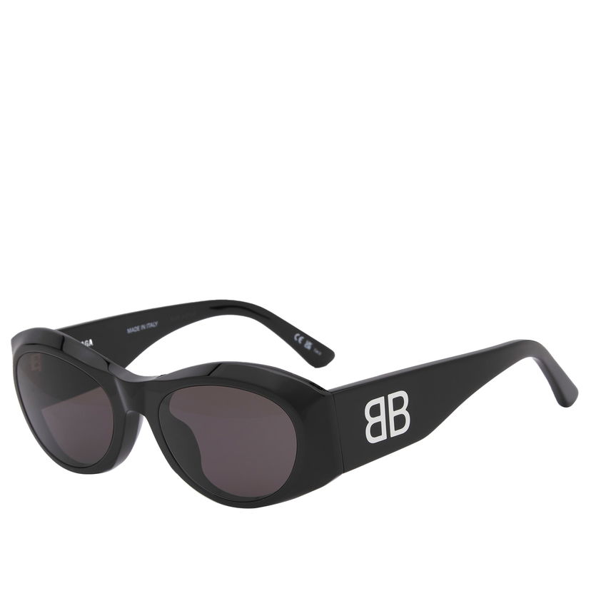 Sunčane naočale Balenciaga Balenciaga BB0396SK Oval Sunglasses Crna | BB0396SK-001