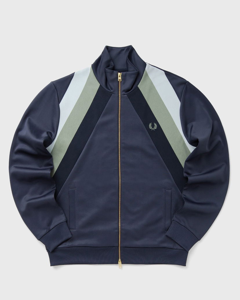Jakna Fred Perry Striped Panel Track Jacket Tamnoplava | J1320-738