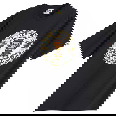 Majica kratkih rukava BAPE Bathing Ape 1St Camoilo Busy Works Tee Crna | 002TEL301004M-BYL, 0